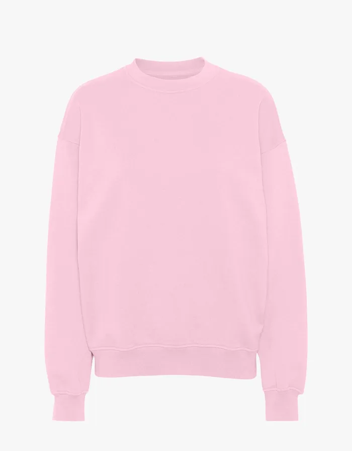 Colorfulstandard Crewneck Sweatshirts Men Organic Oversized Crew 8211 Flamingo Pink