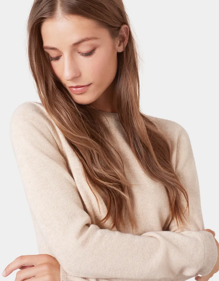 Colorfulstandard Knit Sweaters Women Women Light Merino Wool Crew 8211 Ivory White
