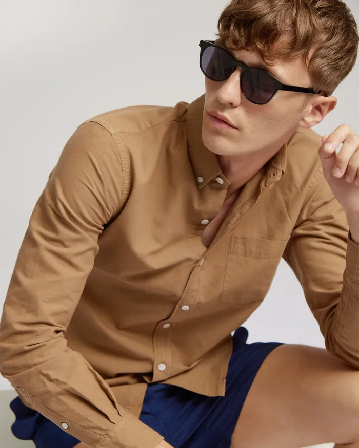 Colorfulstandard Organic Button Down Shirt 8211 Light Aqua Men Shirts