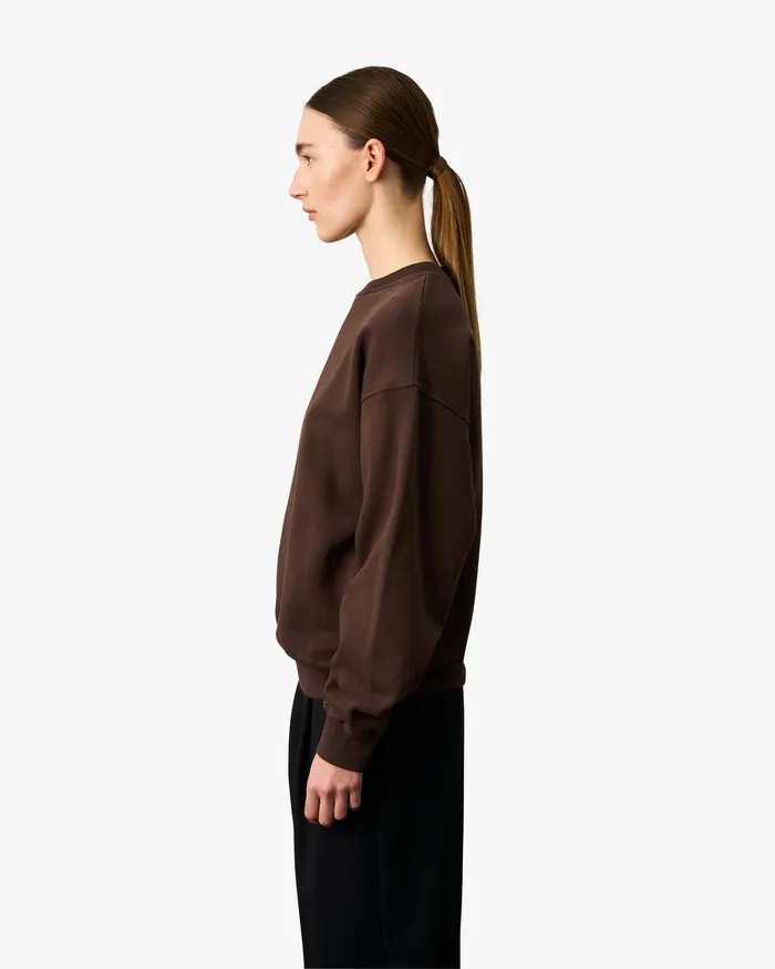 Colorfulstandard Organic Oversized Crew 8211 Rosewood Mist Women Crewneck Sweatshirts