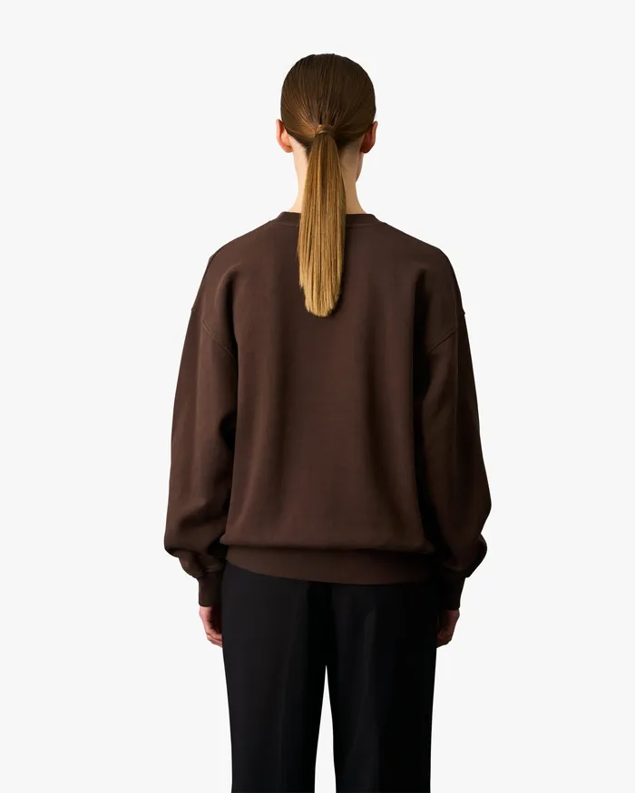 Colorfulstandard Organic Oversized Crew 8211 Rosewood Mist Women Crewneck Sweatshirts