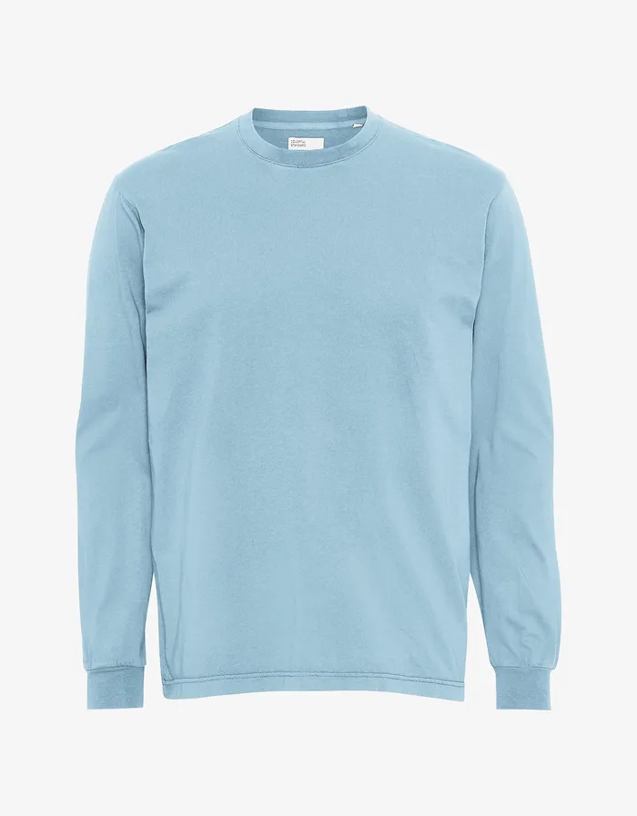 Colorfulstandard Oversized Organic LS TShirt 8211 Seaside Blue Women Long Sleeve Tops