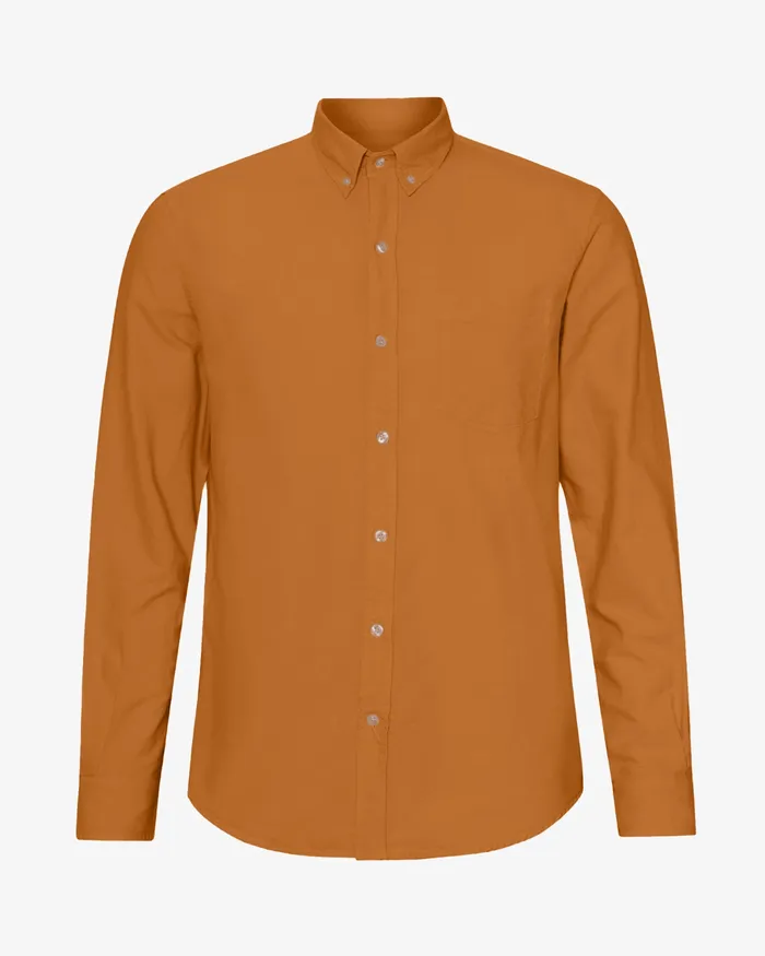 Colorfulstandard Shirts Men Organic Button Down Shirt 8211 Ginger Brown