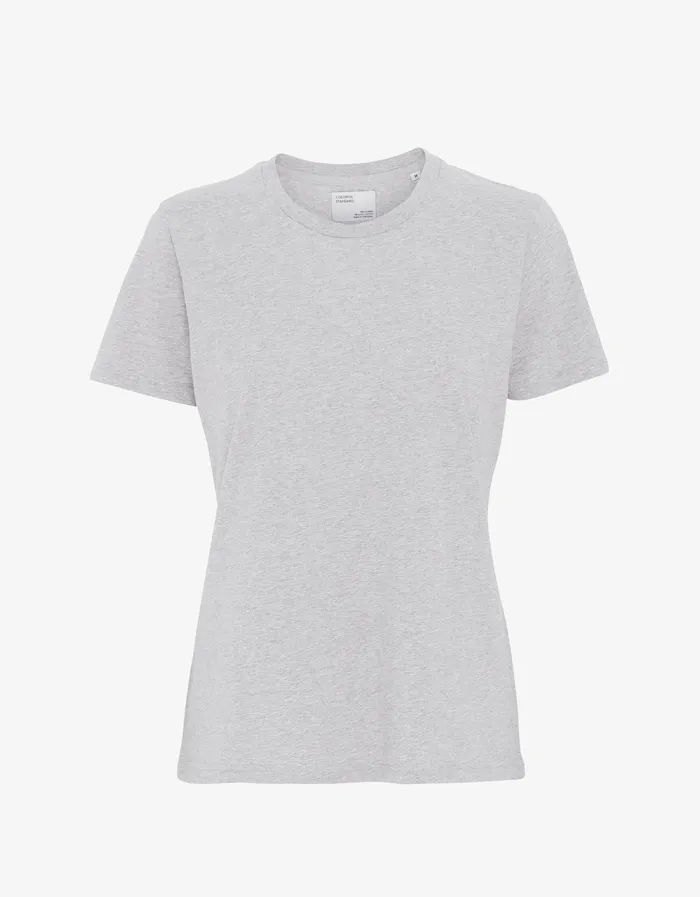 Colorfulstandard Women Light Organic Tee 8211 Snow Melange Women TShirts