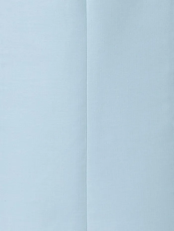 Cotton Silk DoubleFace Pencil Skirt Bleached Denim Women Akris Skirts