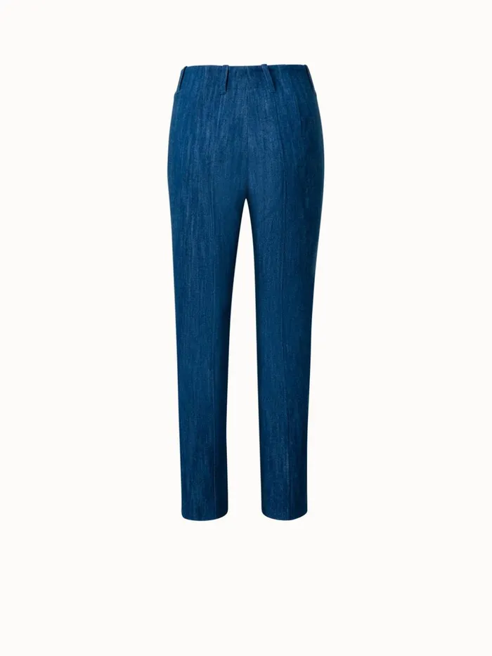 Cotton Stretch Denim Slim Pants Denim Women Akris Pants