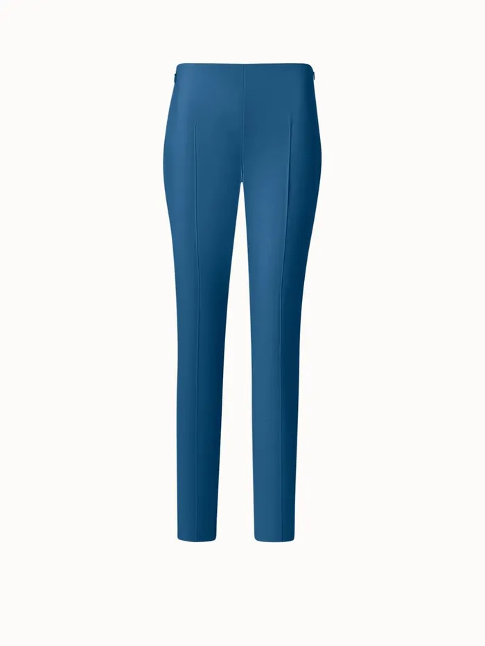 Cotton Stretch Slim Pants Medium Denim Women Akris Pants