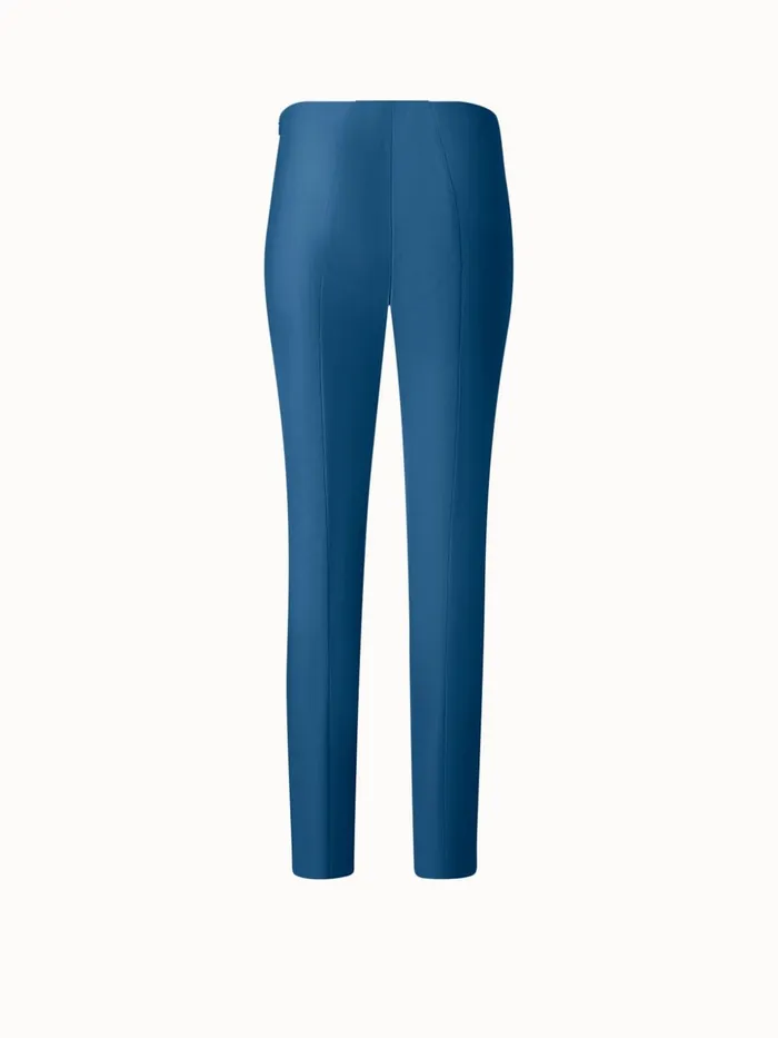 Cotton Stretch Slim Pants Medium Denim Women Akris Pants