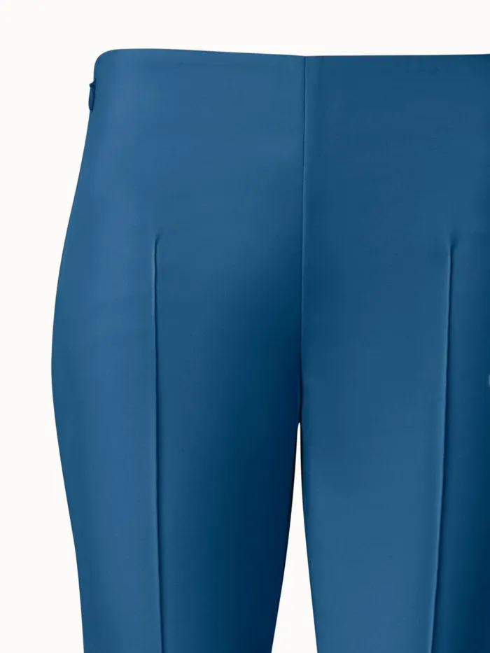 Cotton Stretch Slim Pants Medium Denim Women Akris Pants