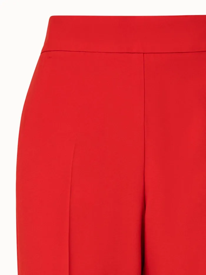 Crpe Tapered Pants Red Women Akris Pants
