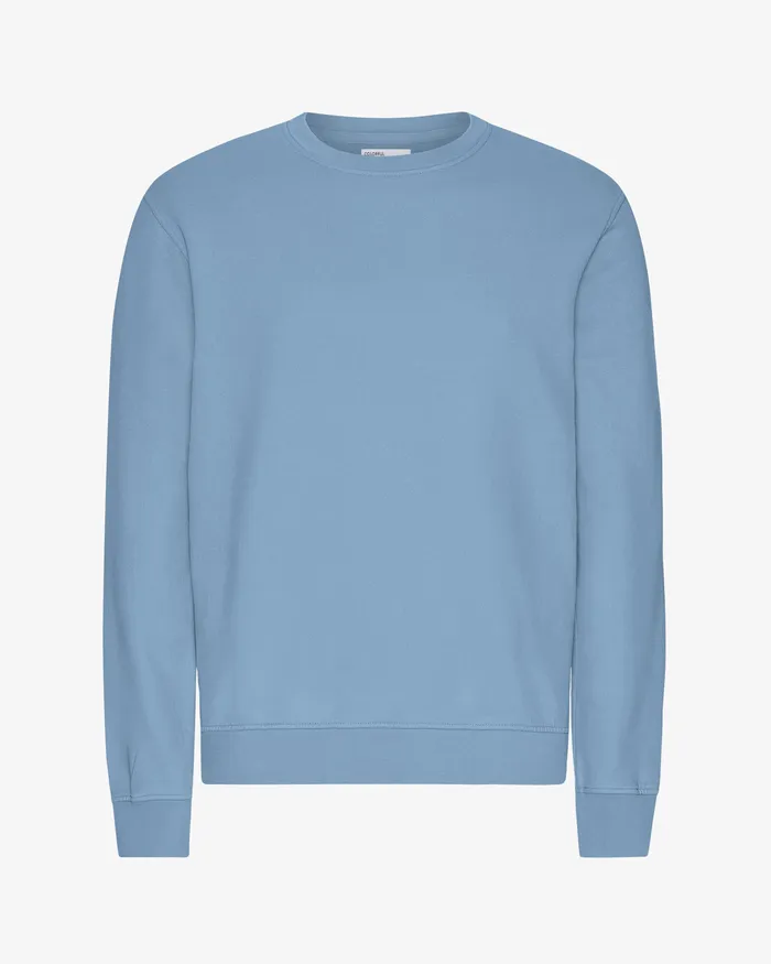 Crewneck Sweatshirts Colorfulstandard Men Classic Organic Crew 8211 Seaside Blue