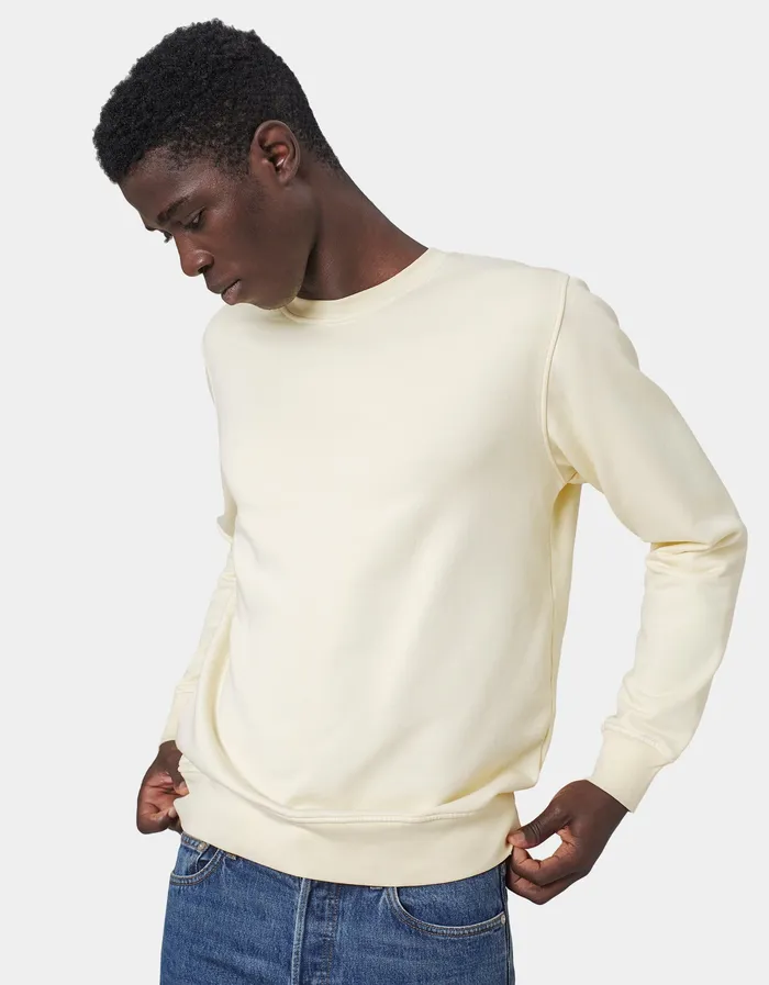 Crewneck Sweatshirts Colorfulstandard Men Classic Organic Crew 8211 Seaside Blue