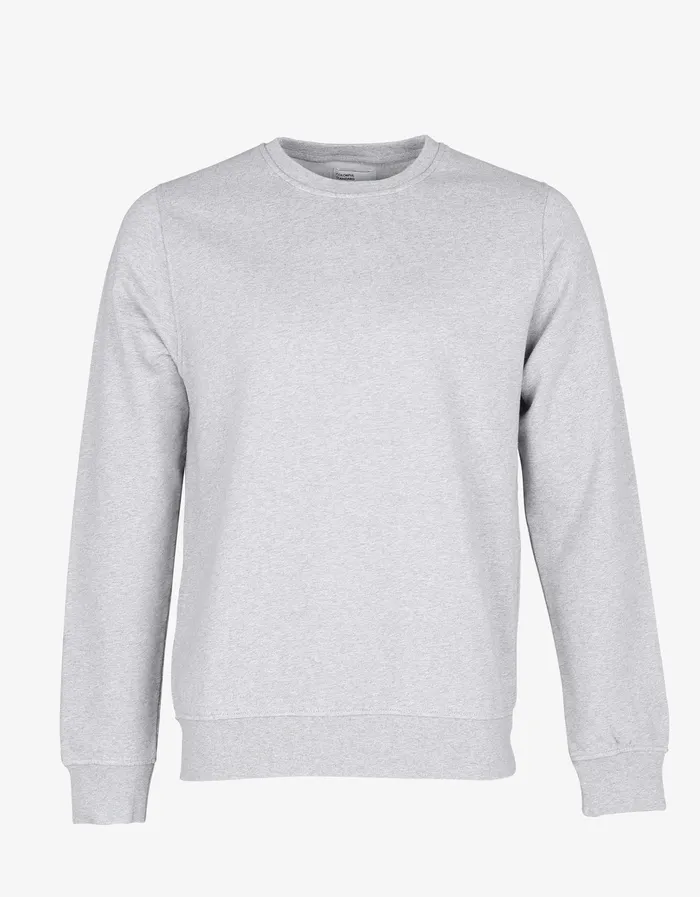 Crewneck Sweatshirts Men Colorfulstandard Classic Organic Crew 8211 Snow Melange