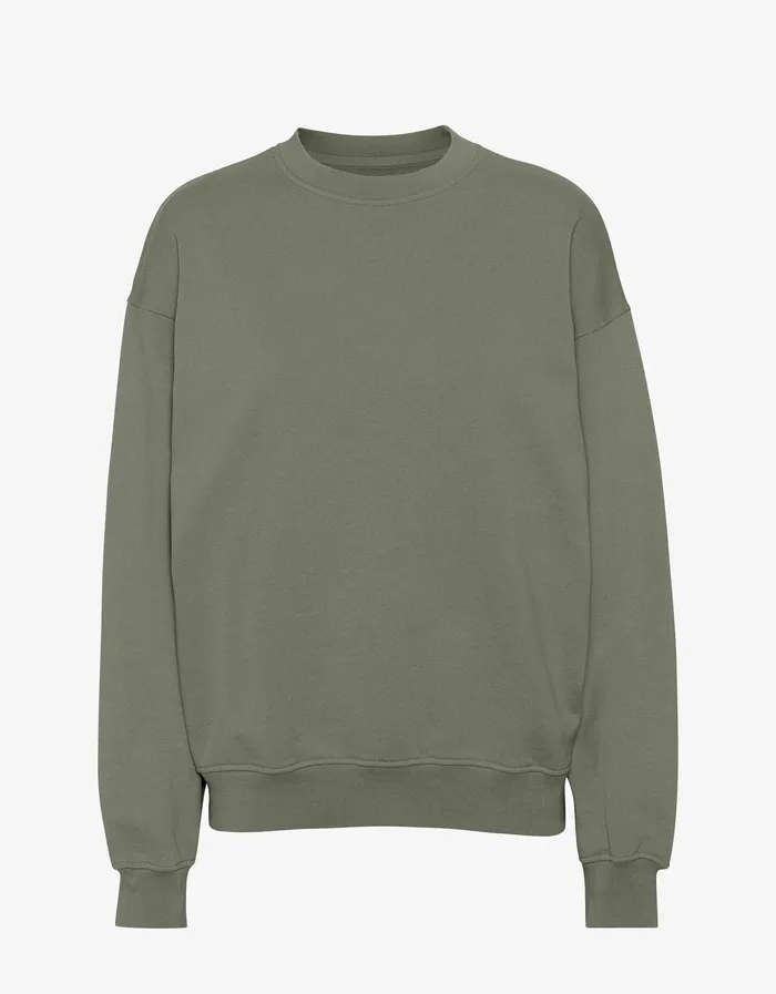 Crewneck Sweatshirts Men Colorfulstandard Organic Oversized Crew 8211 Dusty Olive