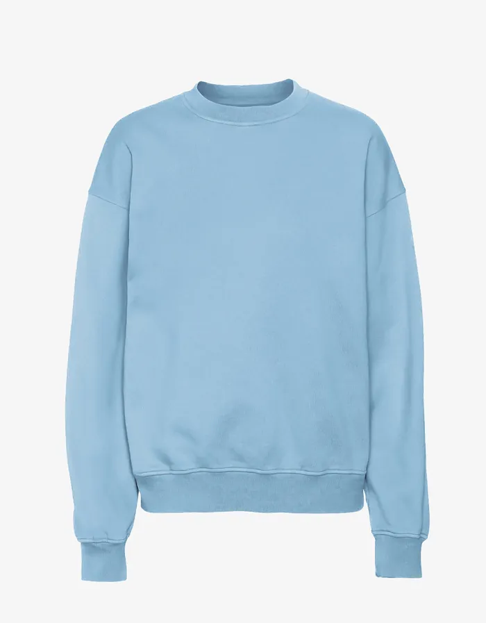 Crewneck Sweatshirts Men Colorfulstandard Organic Oversized Crew 8211 Seaside Blue