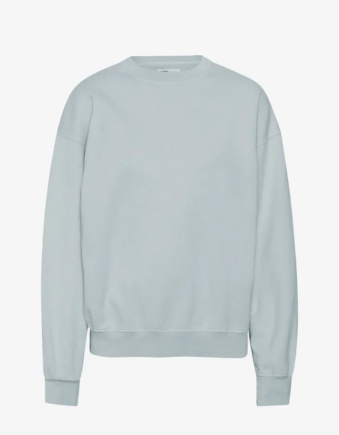 Crewneck Sweatshirts Organic Oversized Crew 8211 Cloudy Grey 8211 Colorfulstandard Men