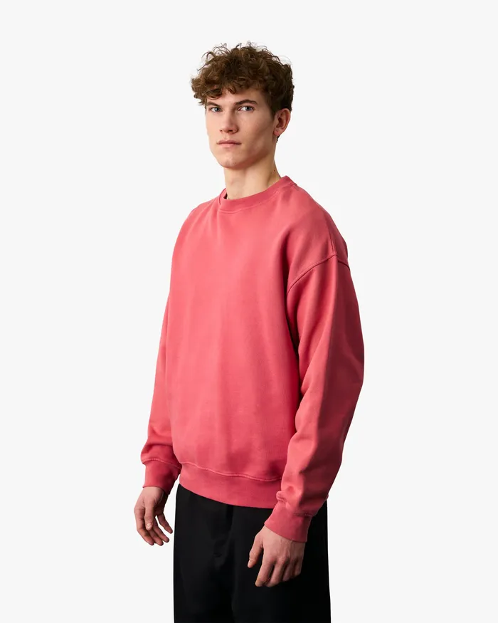 Crewneck Sweatshirts Organic Oversized Crew 8211 Cloudy Grey 8211 Colorfulstandard Men