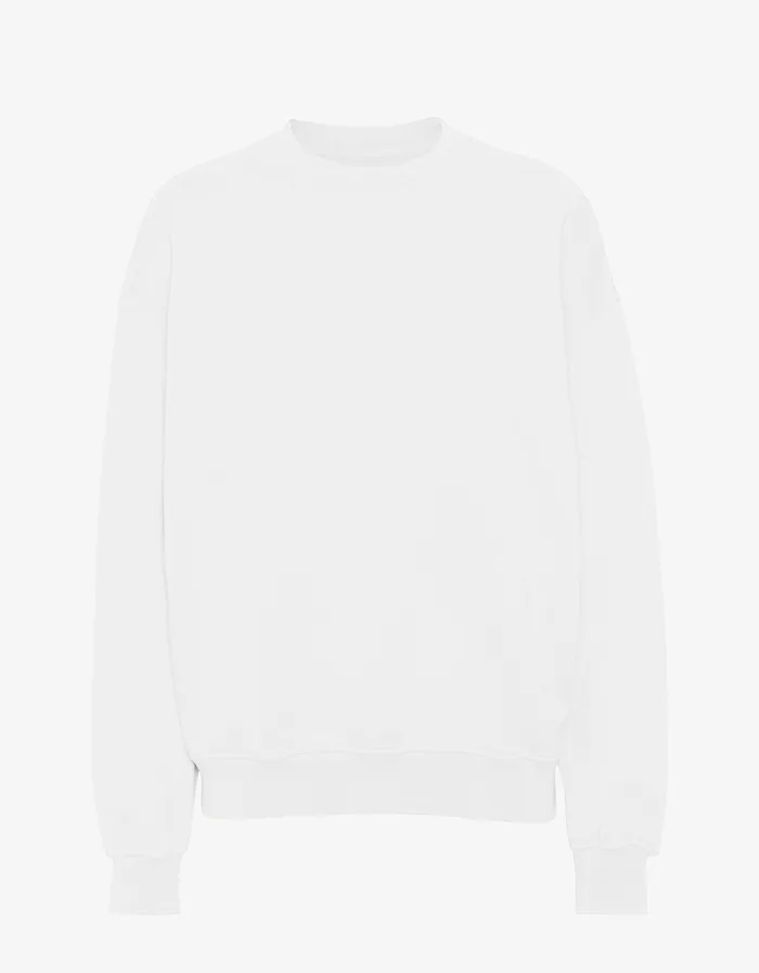 Crewneck Sweatshirts Organic Oversized Crew 8211 Optical White Colorfulstandard Women