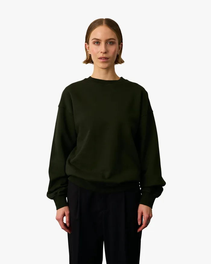 Crewneck Sweatshirts Organic Oversized Crew 8211 Optical White Colorfulstandard Women