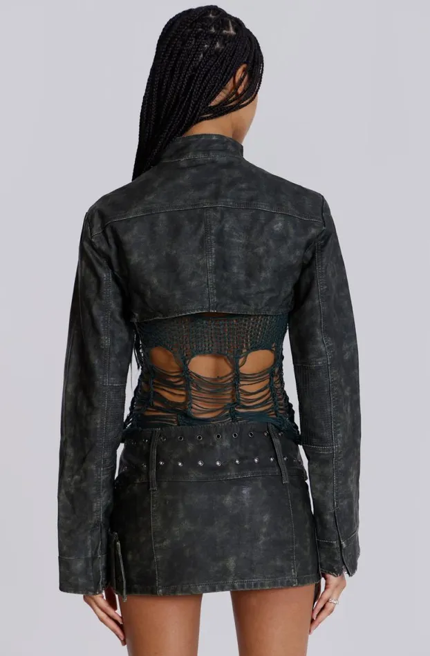 Crop Tops Women Jaded London Assassin Ultra Cropped Jacket