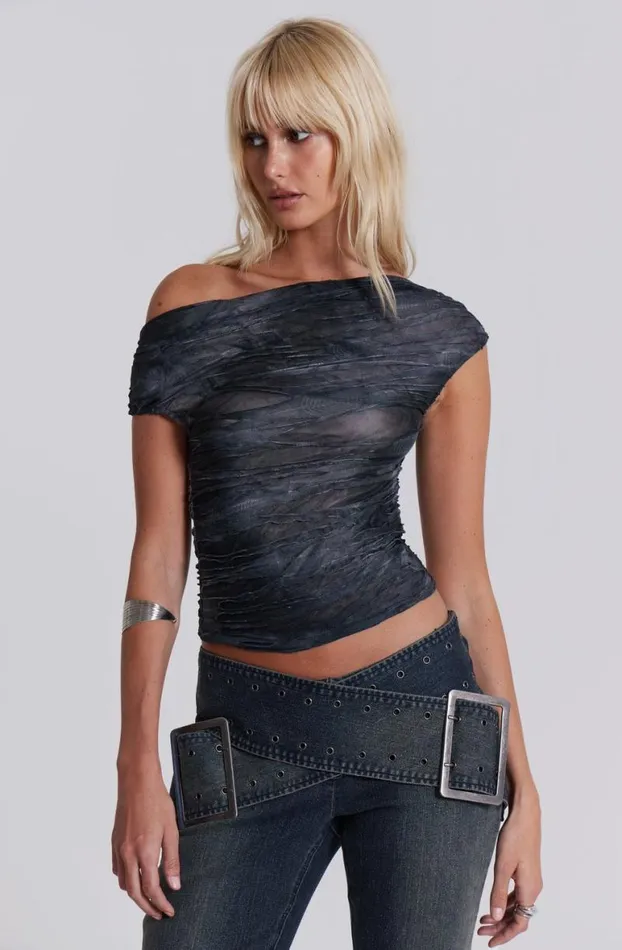Crop Tops Women Jaded London Reign Asymmetric Top