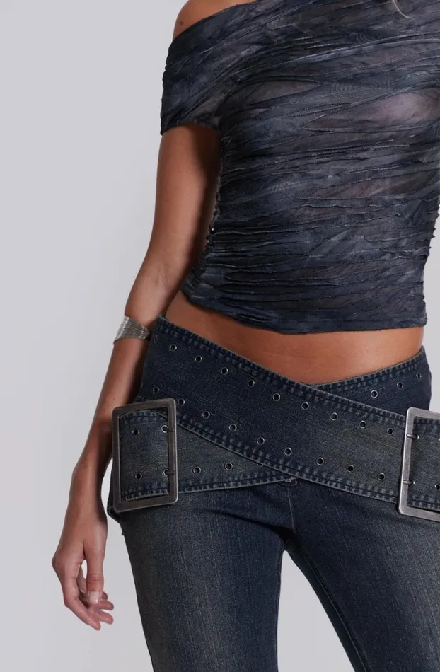 Crop Tops Women Jaded London Reign Asymmetric Top