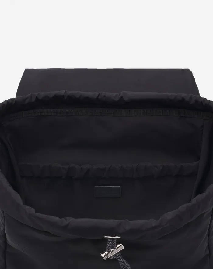 Curb Nylon Backpack Black Men Lanvin Backpacks and Belt Bags