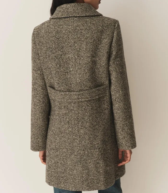 DEN Bonnaire Coat Herringbone Women Coats and Jackets