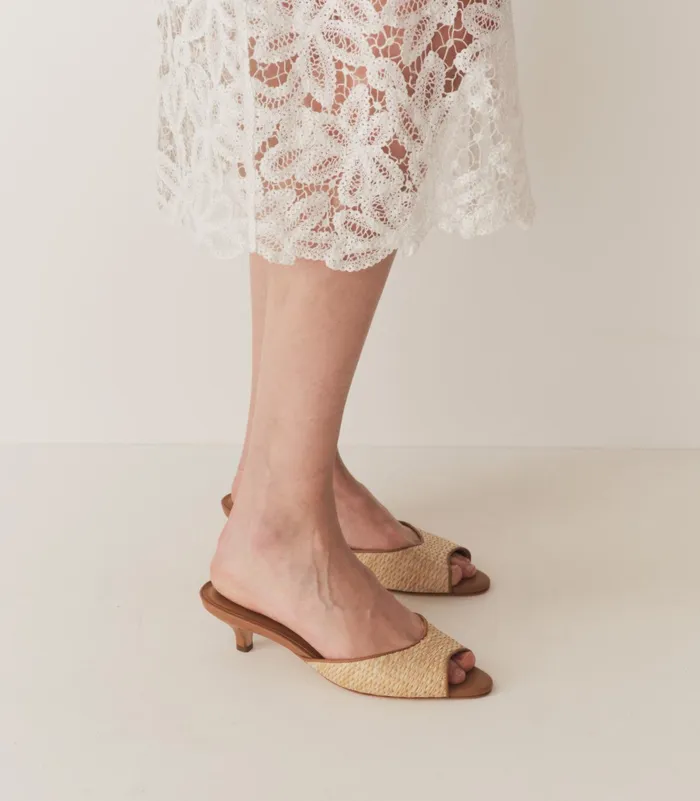 DEN Callie Mule Natural Raffia Women Shoes