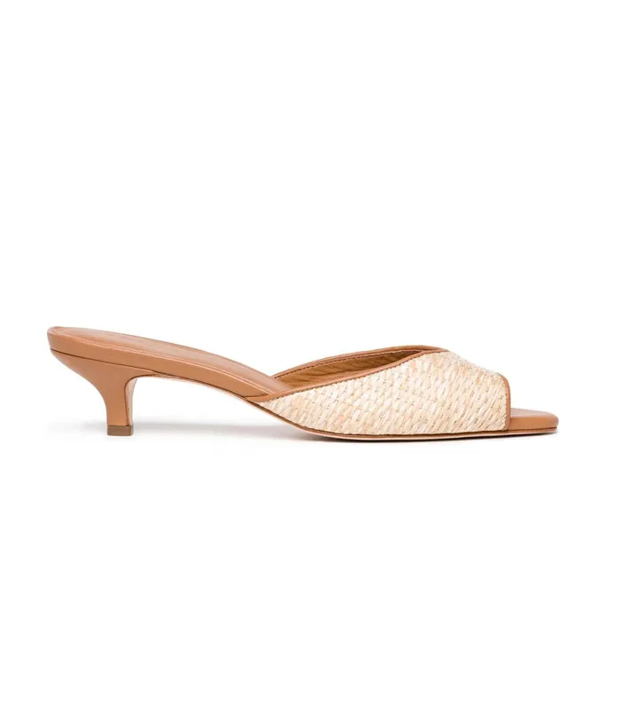 DEN Callie Mule Natural Raffia Women Shoes DEN Callie Mule Natural Raffia Women Shoes
