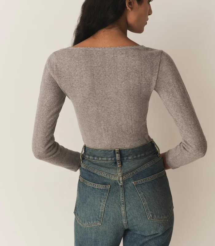 DEN Cilla Tee Heather Grey Women Tees DEN Cilla Tee Heather Grey Women Tees