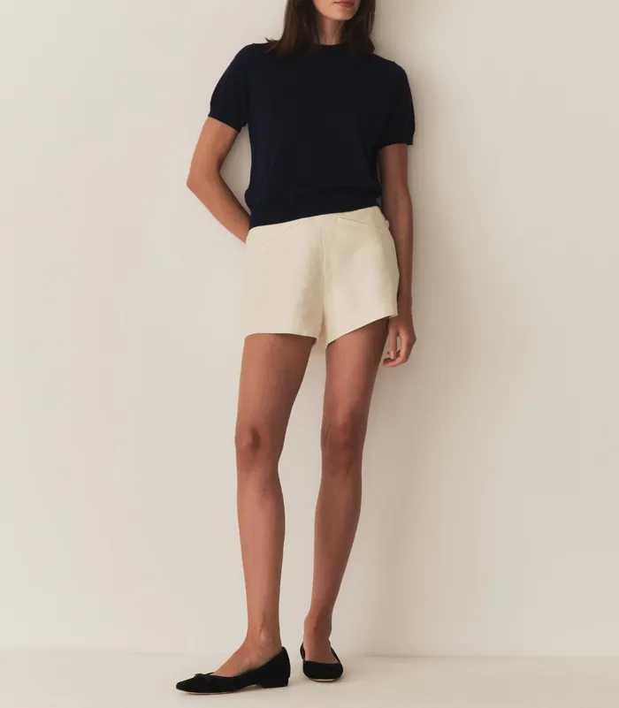 DEN Colombe Knit Top Deep Navy Women Tees DEN Colombe Knit Top Deep Navy Women Tees