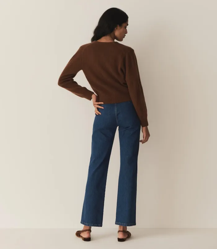 DEN Fairchild Cashmere Cardigan Cordovan Women Knitwear