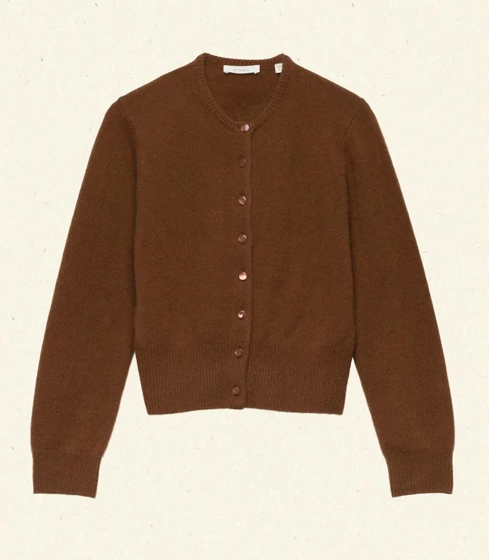DEN Fairchild Cashmere Cardigan Cordovan Women Knitwear