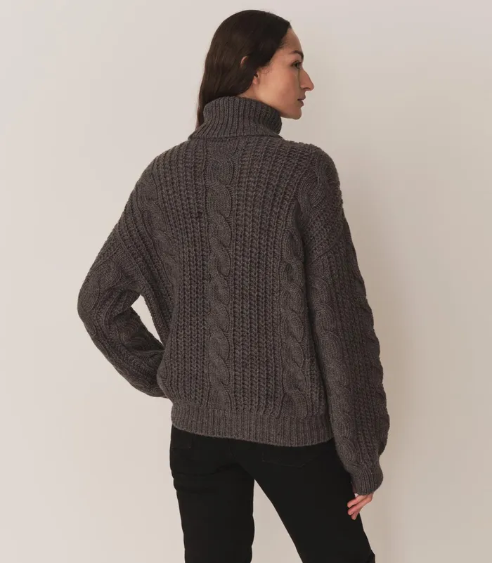 DEN Leighton Sweater Dark Grey Women Knitwear