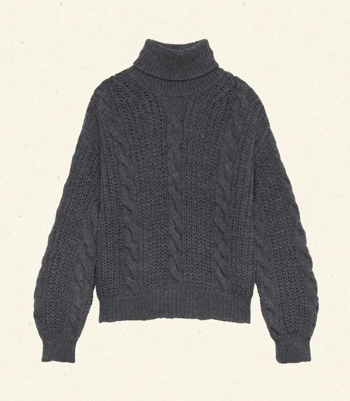 DEN Leighton Sweater Dark Grey Women Knitwear