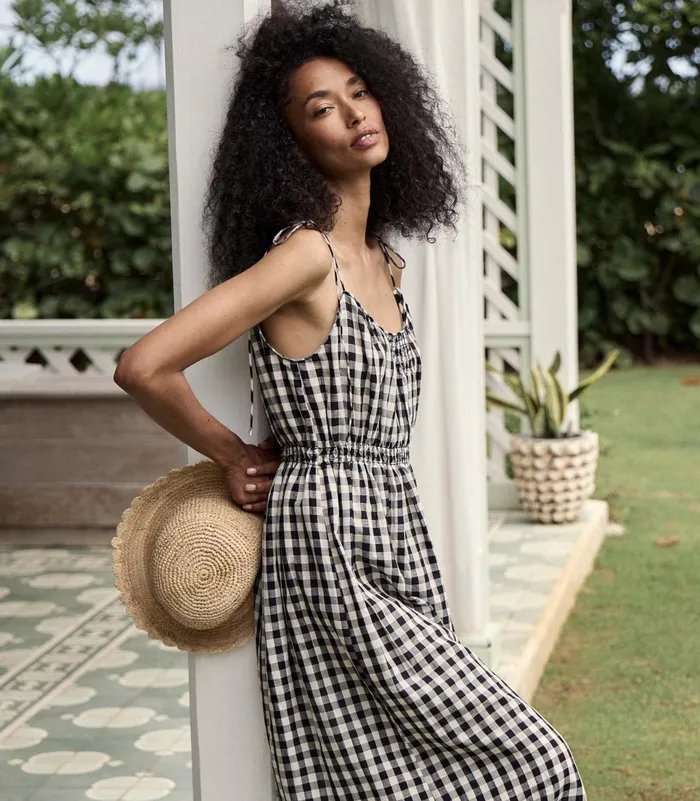 DEN Leslie Dress Marilyn Gingham Women Dresses