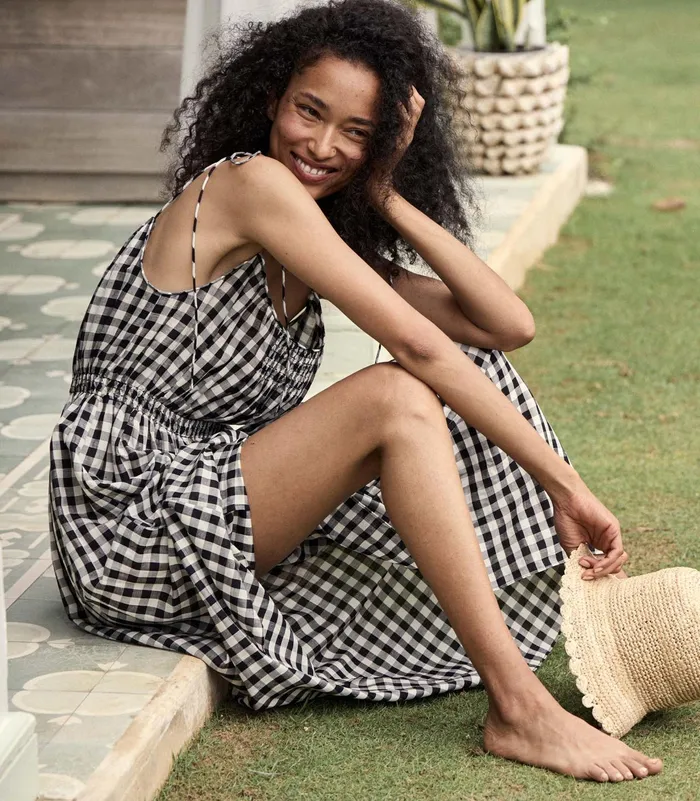 DEN Leslie Dress Marilyn Gingham Women Dresses