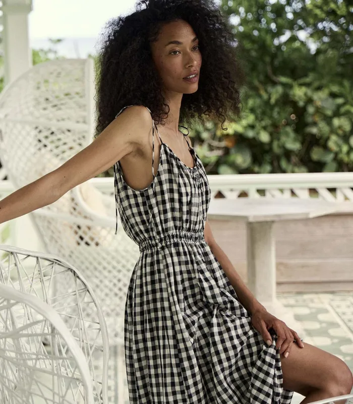 DEN Leslie Dress Marilyn Gingham Women Dresses
