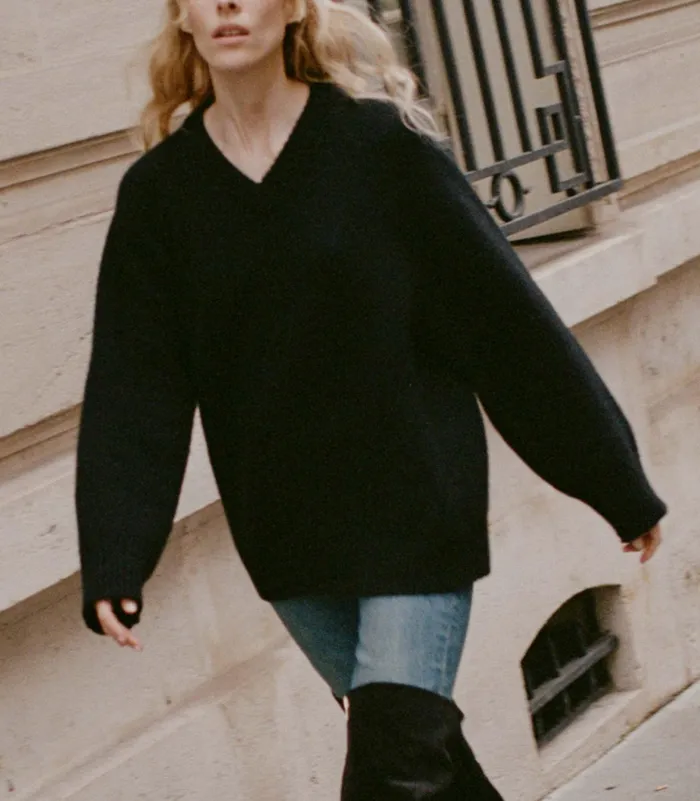 DEN Merit Sweater Black Women Knitwear