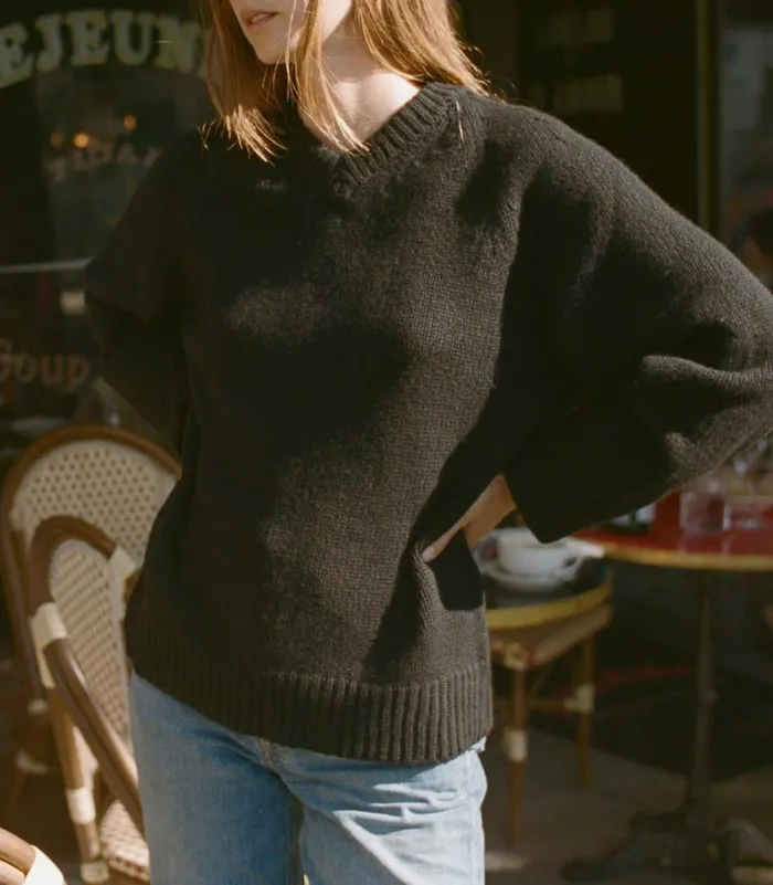 DEN Merit Sweater Black Women Knitwear