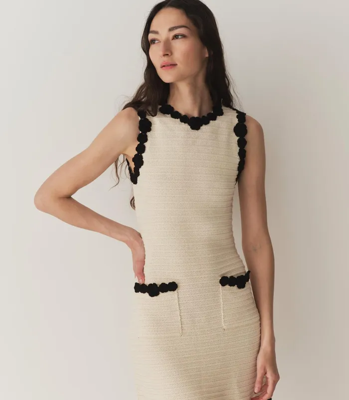 DEN Millicent Dress Cream Women Dresses
