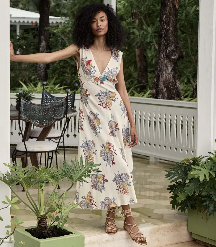 DEN Tatiana Dress Mer Botanique Women Dresses