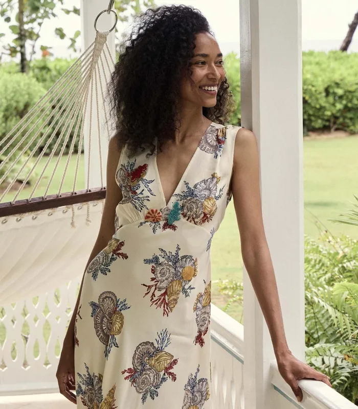 DEN Tatiana Dress Mer Botanique Women Dresses