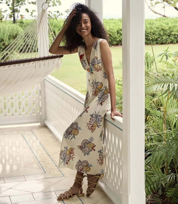 DEN Tatiana Dress Mer Botanique Women Dresses