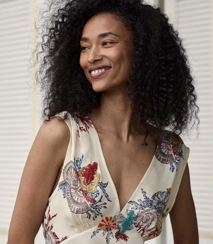 DEN Tatiana Dress Mer Botanique Women Dresses