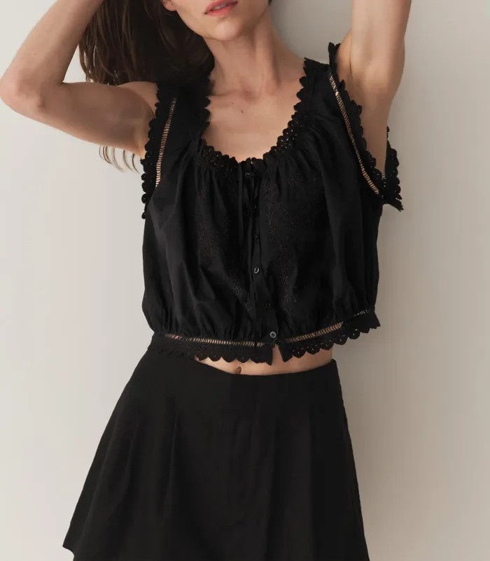 DEN Traveler Top Black Women Tops