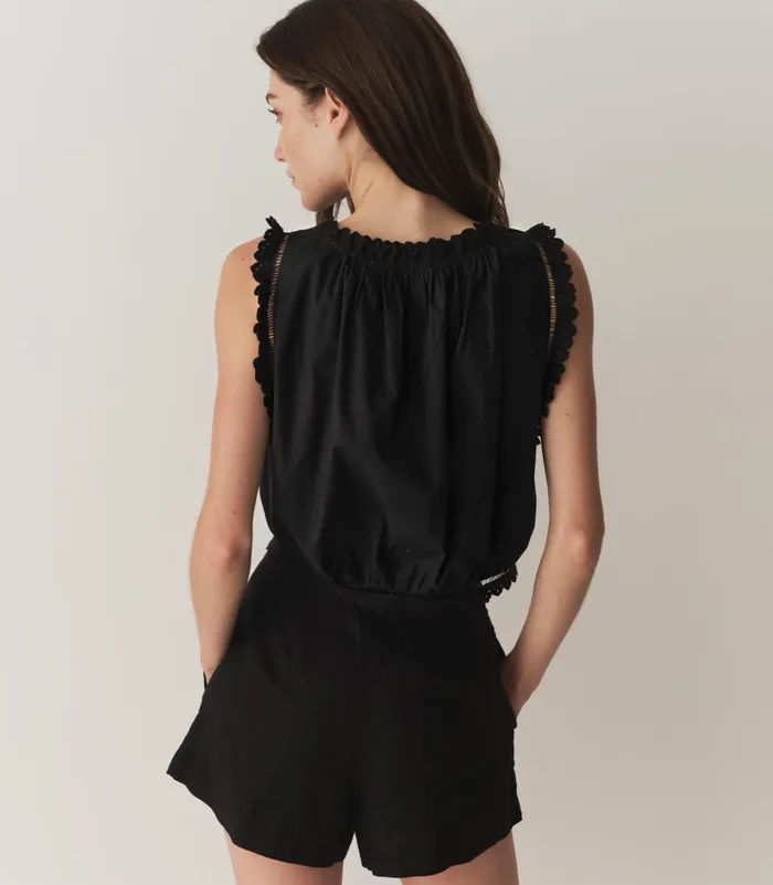 DEN Traveler Top Black Women Tops