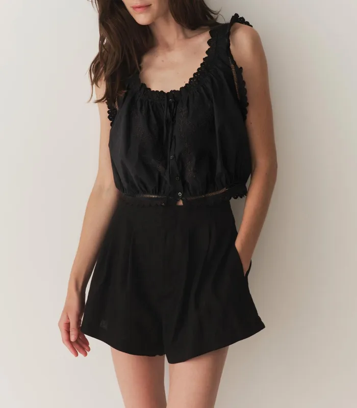 DEN Traveler Top Black Women Tops