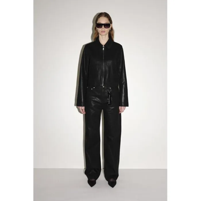 Dalia Coated Denim 8211 Black Women Won Hundred Coats Jackets and Blazers